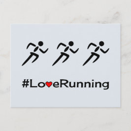 ラヴ走ィーのピクトグラム淡い色のブルー ポストカード