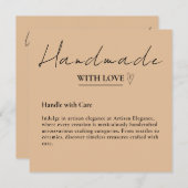 ラヴ離れィカードで手作りのレビューを素朴見る 招待状 (正面/裏面)