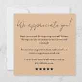 ラヴ離れィカードで手作りのレビューを素朴見る 招待状 (裏面)