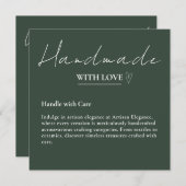 ラヴ離れィカードで手作りのレビュー 招待状 (正面/裏面)