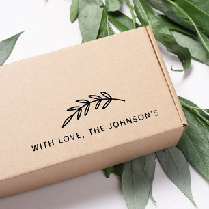 ラヴ離れィファミリー名付きグラフィックのブランチ セルフインキングスタンプ