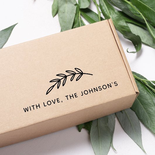 ラヴ離れィファミリー名付きグラフィックのブランチ セルフインキングスタンプ