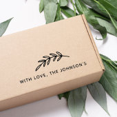 ラヴ離れィファミリー名付きグラフィックのブランチ ラバースタンプ