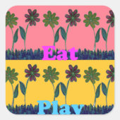 ラヴ食べアトプリント スクエアシール (正面)