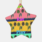 ラヴ食べアトプリント セラミックオーナメント (左)