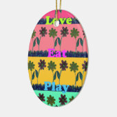 ラヴ食べアトプリント セラミックオーナメント (左)