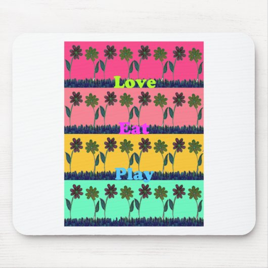 ラヴ食べアトプリント マウスパッド (正面)