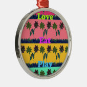 ラヴ食べアトプリント メタルオーナメント (右)