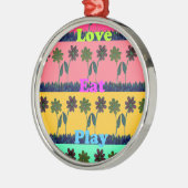 ラヴ食べアトプリント メタルオーナメント (左)