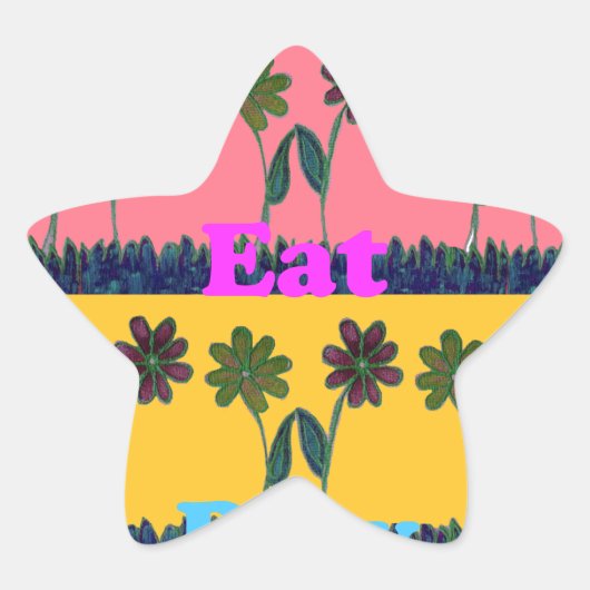 ラヴ食べアトプリント 星シール (正面)