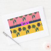 ラヴ食べアトプリント 長方形シール (封筒)