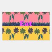 ラヴ食べアトプリント 長方形シール (正面)