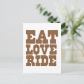 ラヴ食べライドホース乗りおもしろい ポストカード (スタンド正面)