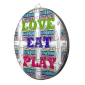 ラヴ食べ遊ハクナマタアートプリント ダーツボード (正面右)