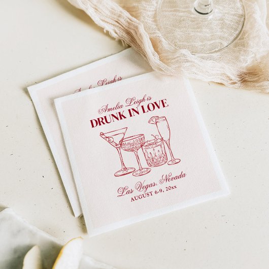 ラヴ飲カクテルバチェロレッテ週末 スタンダードカクテルナプキン