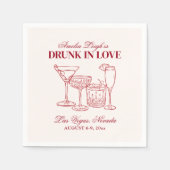 ラヴ飲カクテルバチェロレッテ週末 スタンダードカクテルナプキン (正面)