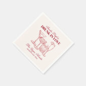 ラヴ飲カクテルバチェロレッテ週末 スタンダードカクテルナプキン (角)