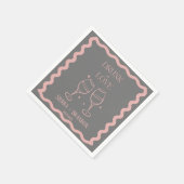 ラヴ飲ピカスタマイズック&グ結婚レイのナプキン スタンダードカクテルナプキン (角)