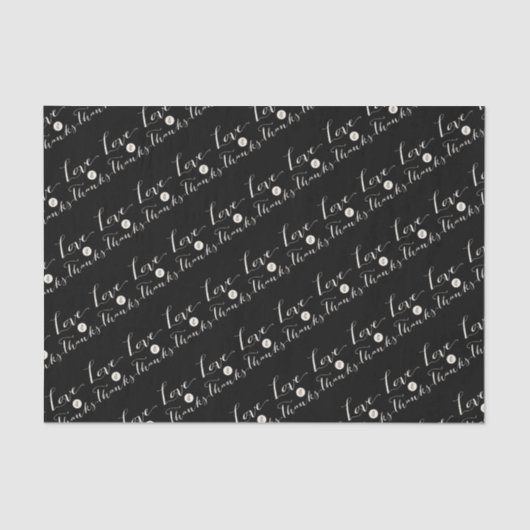 ラヴ&ス感謝していクリプト書道シックティッシュペーパー 薄葉紙 (正面)