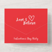 ラヴ&バ信じンタインデーパーティの招待状 オールインワン招待状 (裏面)