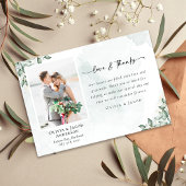 ラヴ&ユ感謝していーカリフォトズ結婚ス サンキューカード