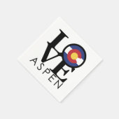 ラヴ《植物》アスペンコロラド スタンダードカクテルナプキン (角)