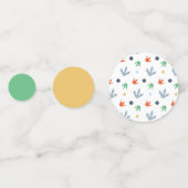 ラーウードラウス足プリント誕生日表 コンフェッティ (正面)