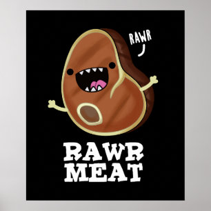 ラーウ肉おもしろい生肉プンダークBG ポスター