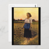 ラークの歌_肖像画 ポストカード (正面/裏面)