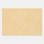 ラークスパーウィリアムモリス黄色のラッピング紙 ラッピングペーパーシート (正面2)