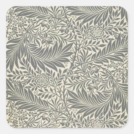 ラークスパー壁紙デザイン, 1872 スクエアシール (正面)