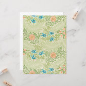 ラークスパー模様（William Morris著） カード (正面/裏面インサイチュ)