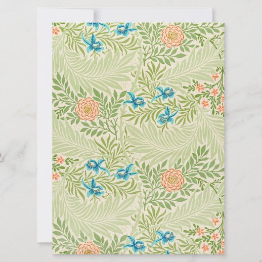 ラークスパー模様（William Morris著） カード (正面)