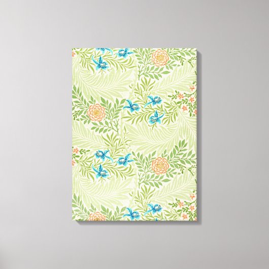 ラークスパー模様（William Morris著） キャンバスプリント (正面)