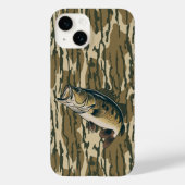 ラーゲムウスバスボートムランド迷彩柄ベース魚釣りメンズ Case-Mate iPhoneケース (裏面)