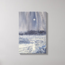 ラーシュクリークアンダームーンウォータープリント キャンバスプリント