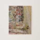 ラーション: 大きい樺の木の下の朝食 ジグソーパズル (縦)