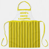 ラージイエローマストライプのムズホーム料理エプロン エプロン (正面)