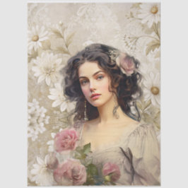 ラージインスパイアビクトリアンヴィンテージエラレディ&デイジー 薄葉紙