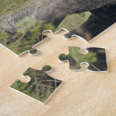 ラージエキゾチックグレーエレファント歩く ジグソーパズル (側面)