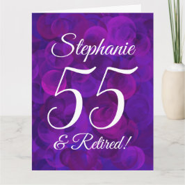 ラージエレガントパープル55ハッピーリタイア カード