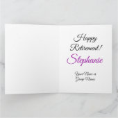 ラージエレガントパープル65ハッピーリタイア カード (内部)