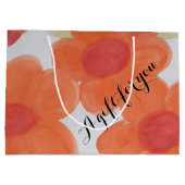 ラージオレンジフローラバッグ ラージペーパーバッグ (裏面)