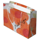 ラージオレンジフローラバッグ ラージペーパーバッグ (裏面アングル)