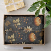 ラージオレンジブラック秋フローラ 薄葉紙 (ギフト)