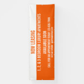 ラージカスタマイズレントリースアパートメンツ 横断幕 (縦)