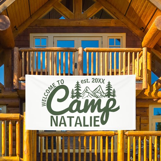 ラージカスタムキャンプバチェロレッテクール歓迎 横断幕