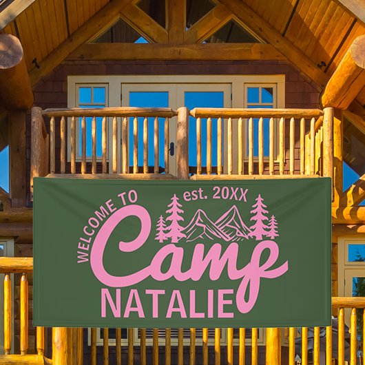 ラージカスタムキャンプバチェロレッテクール歓迎 横断幕