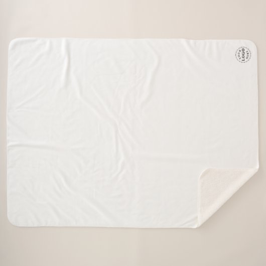 ラージカスタムシャーパブランケット – ビジネスブランディング シェルパブランケット (正面(横))