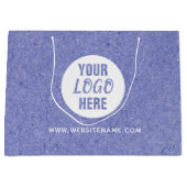 ラージカスタムロゴ/文字ショッピングクラフト ラージペーパーバッグ (正面)